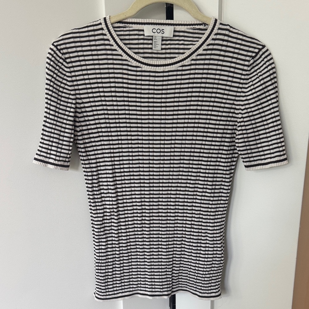 COS Silk and Cotton T-Shirt Size S
